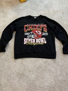 Kansas City Chiefs Black Super Bowl Champions Sweatshirt